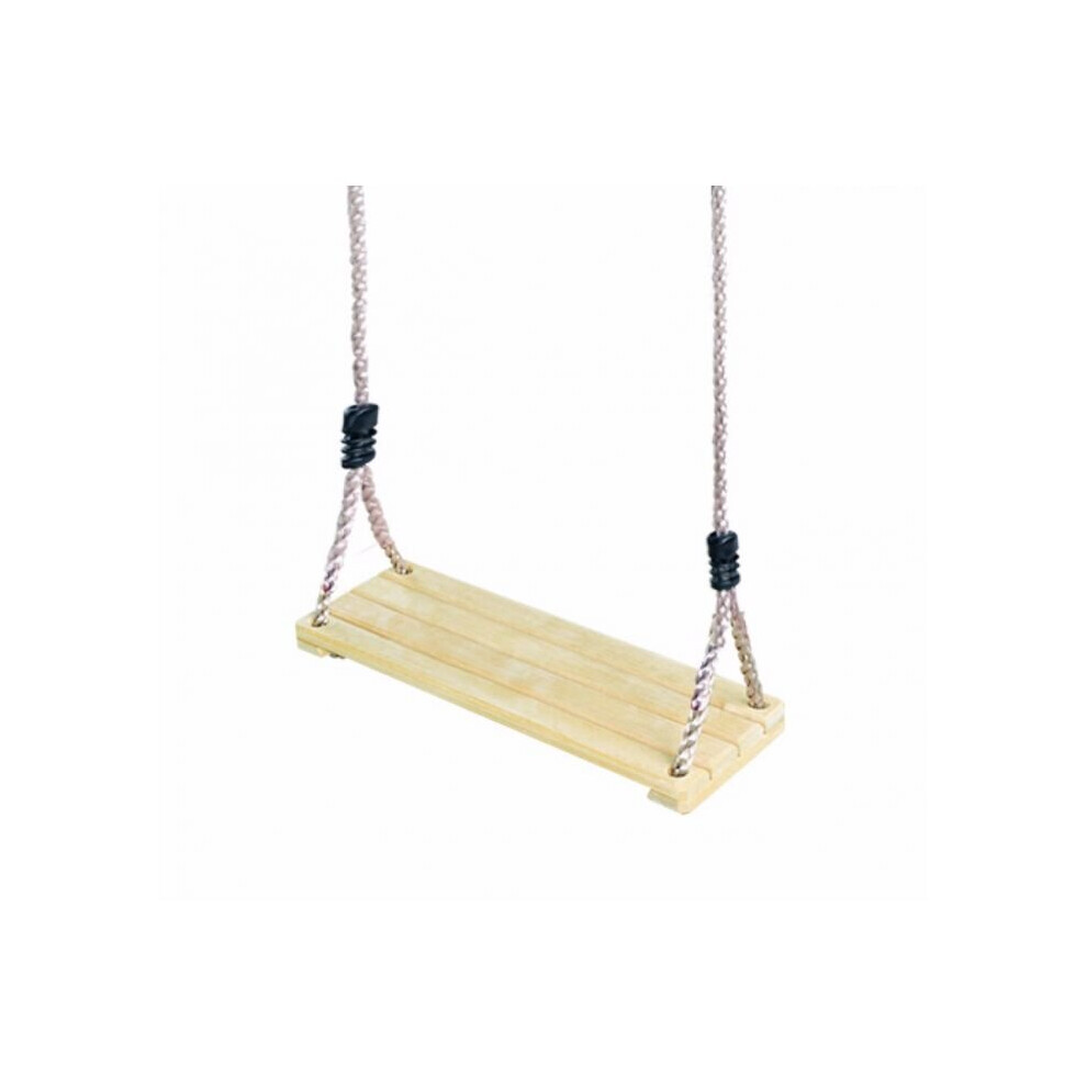 Rebo Children's Swing Seat - Natural Wood - Perfect for Swing Sets and Climbing Frames