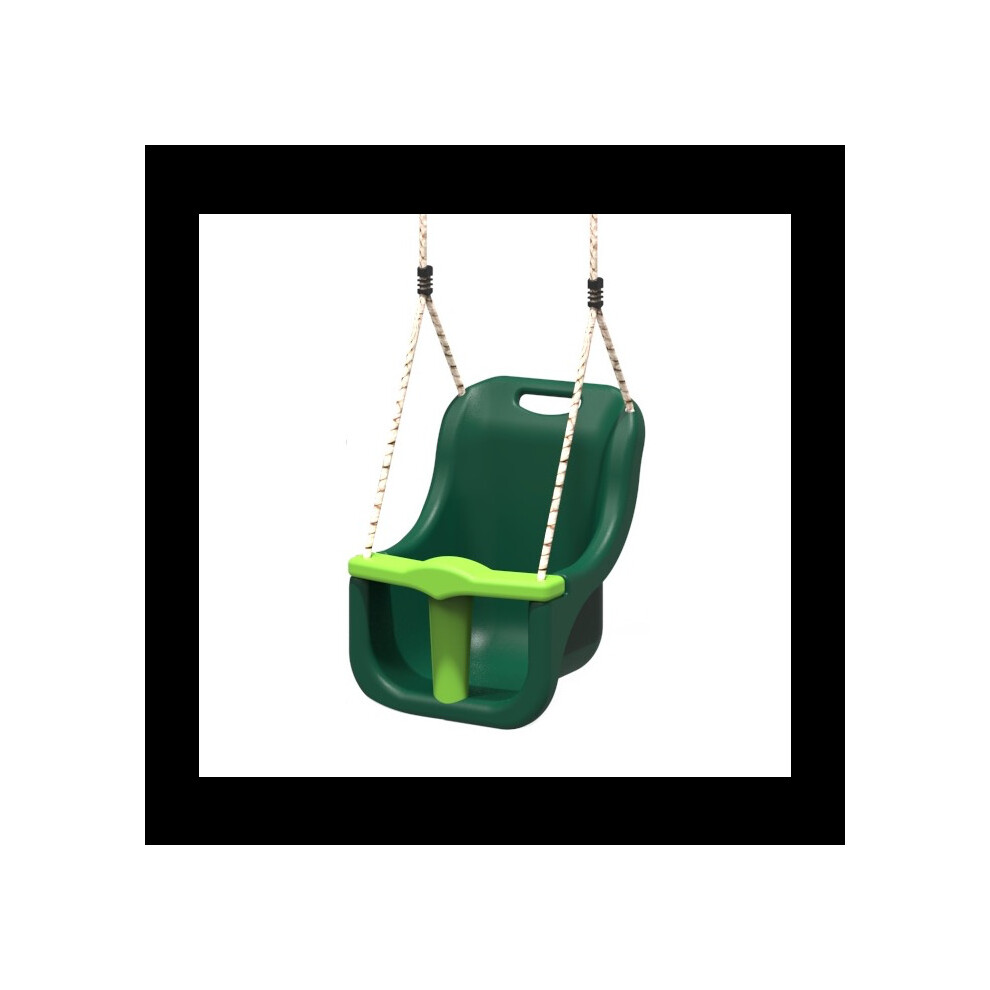 (Green) Rebo Baby Swing Seat - Perfect for Swing Sets and Climbing Frames