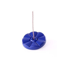 (Blue) Rebo Children's Button Swing Seat - Perfect for Swing Sets and Climbing Frames