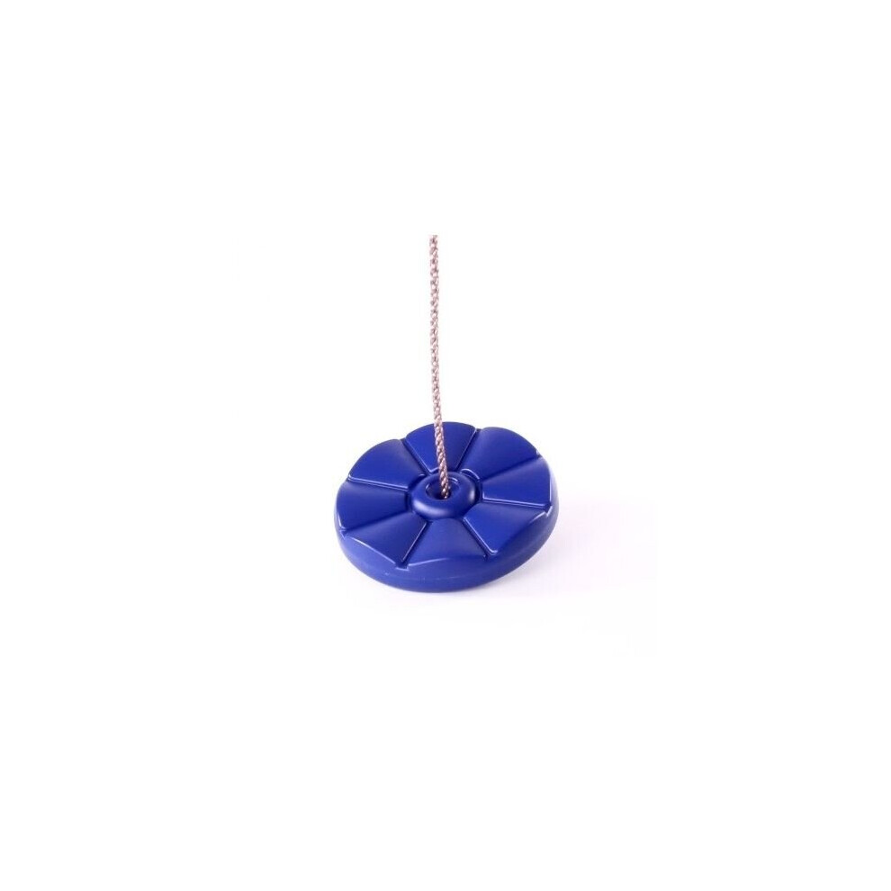 (Blue) Rebo Children's Button Swing Seat - Perfect for Swing Sets and Climbing Frames