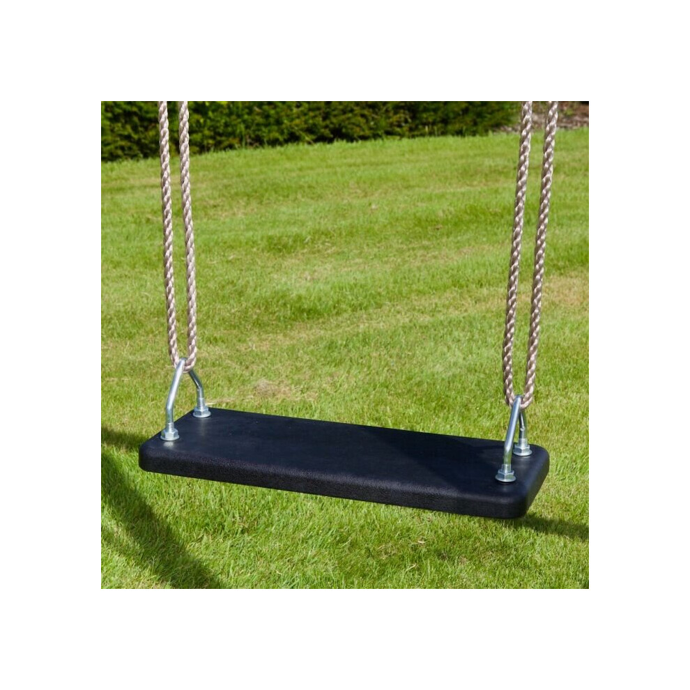 Rebo Heavy Duty Solid Rubber Children's Swing Seat - Perfect for Swing Sets and Climbing Frames