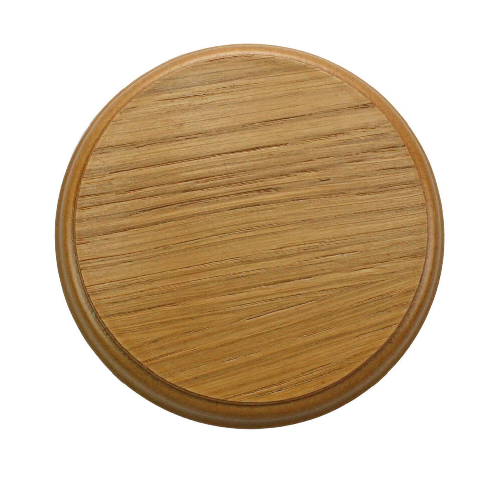 150mm Oak Plinth Lamp Base PLU60810