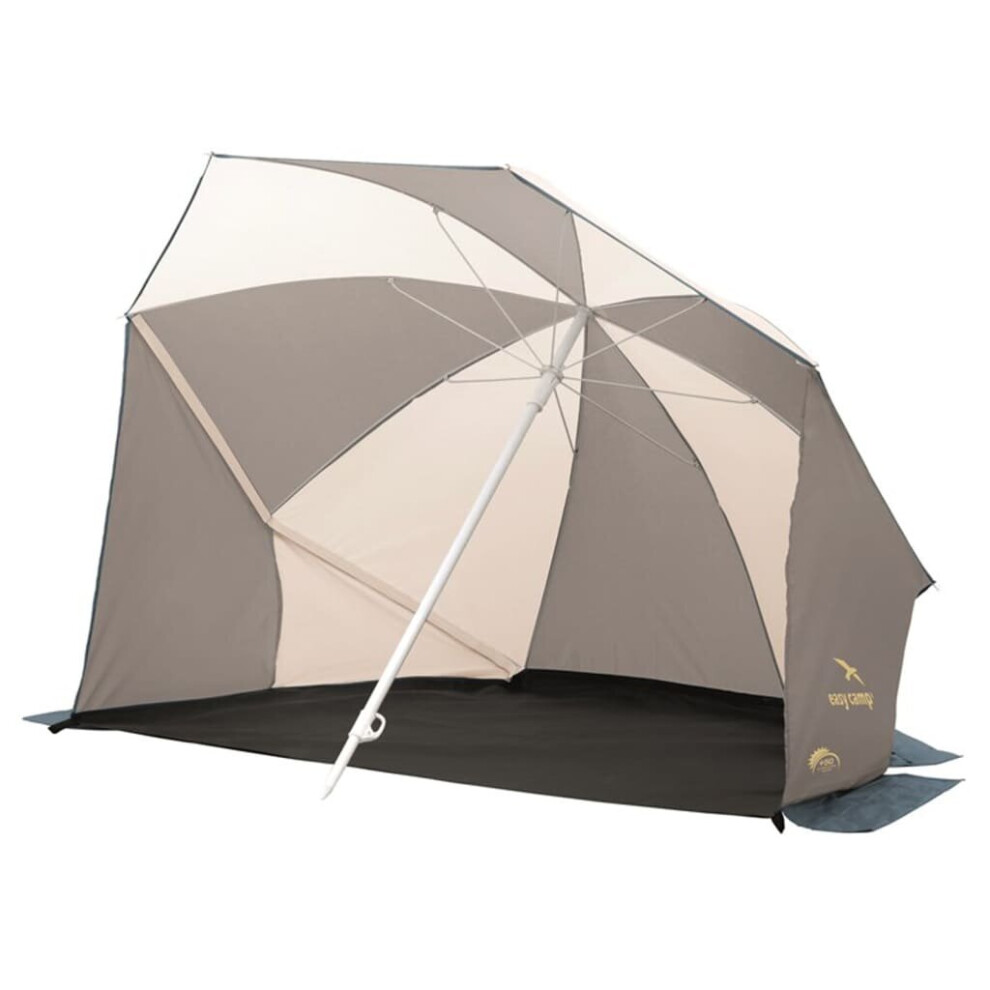 Easy Camp Umbrella Beach Shelter Grey and Sand Outdoor Hiking Camping Tent