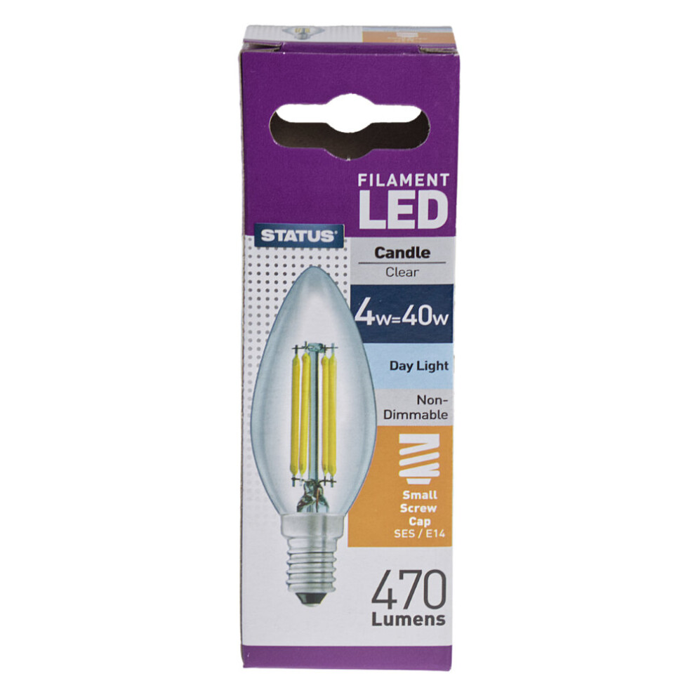 LED SES Candle 4w Day Light Filament Lamp 8522206