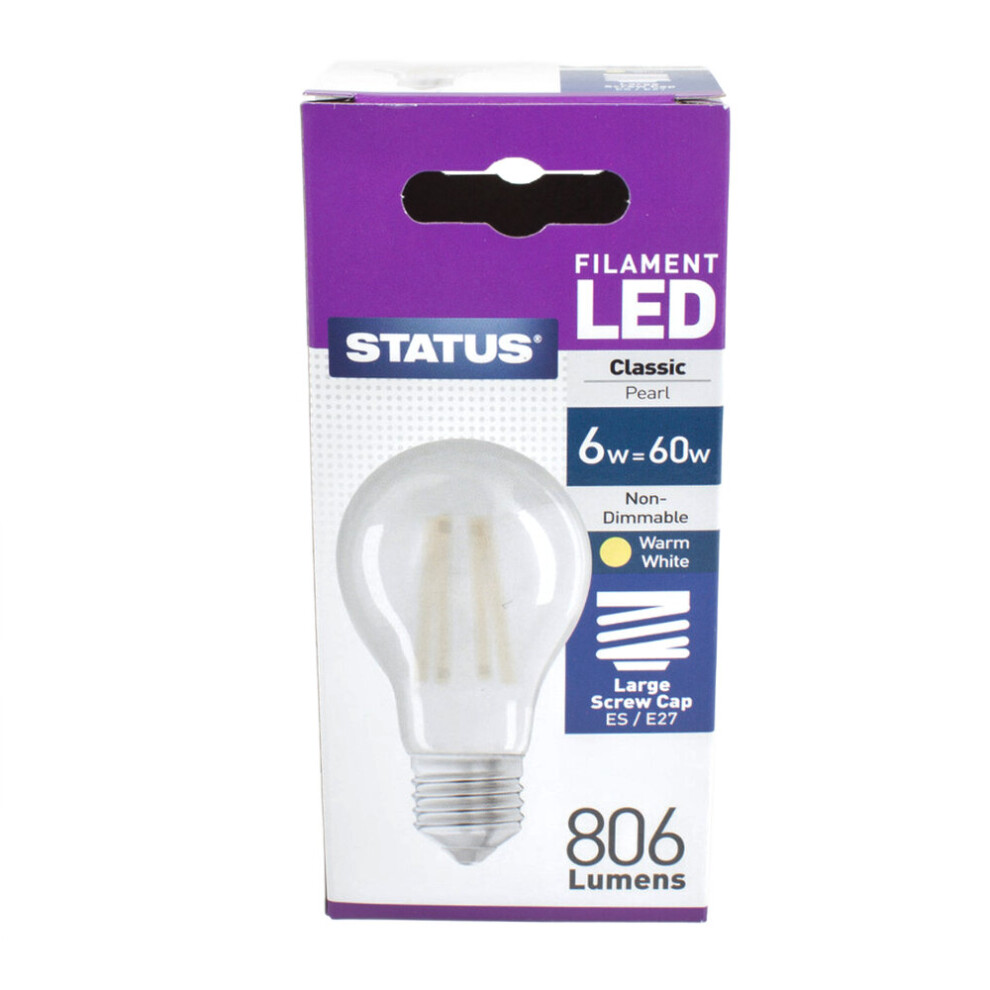 LED ES GLS 6w Pearl Filament 3174096