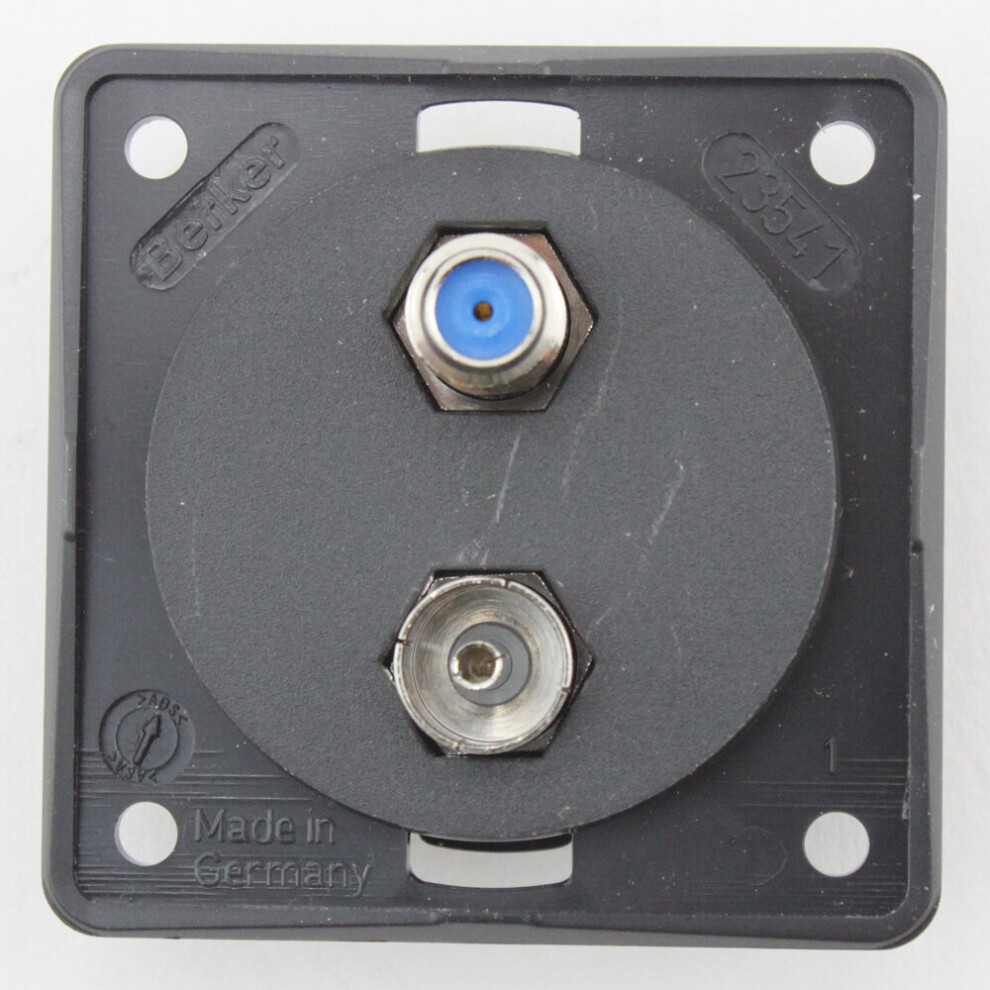 Berker Tv + Satellite Point Colour Anthracite W4 21225A 5019328012256