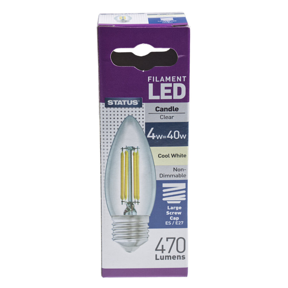 ES | Edison Screw 4w Cool White Non Dimmable Candle LED 7007083