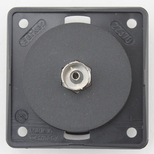 Berker Single TV Point Colour Anthracite W4 21224A