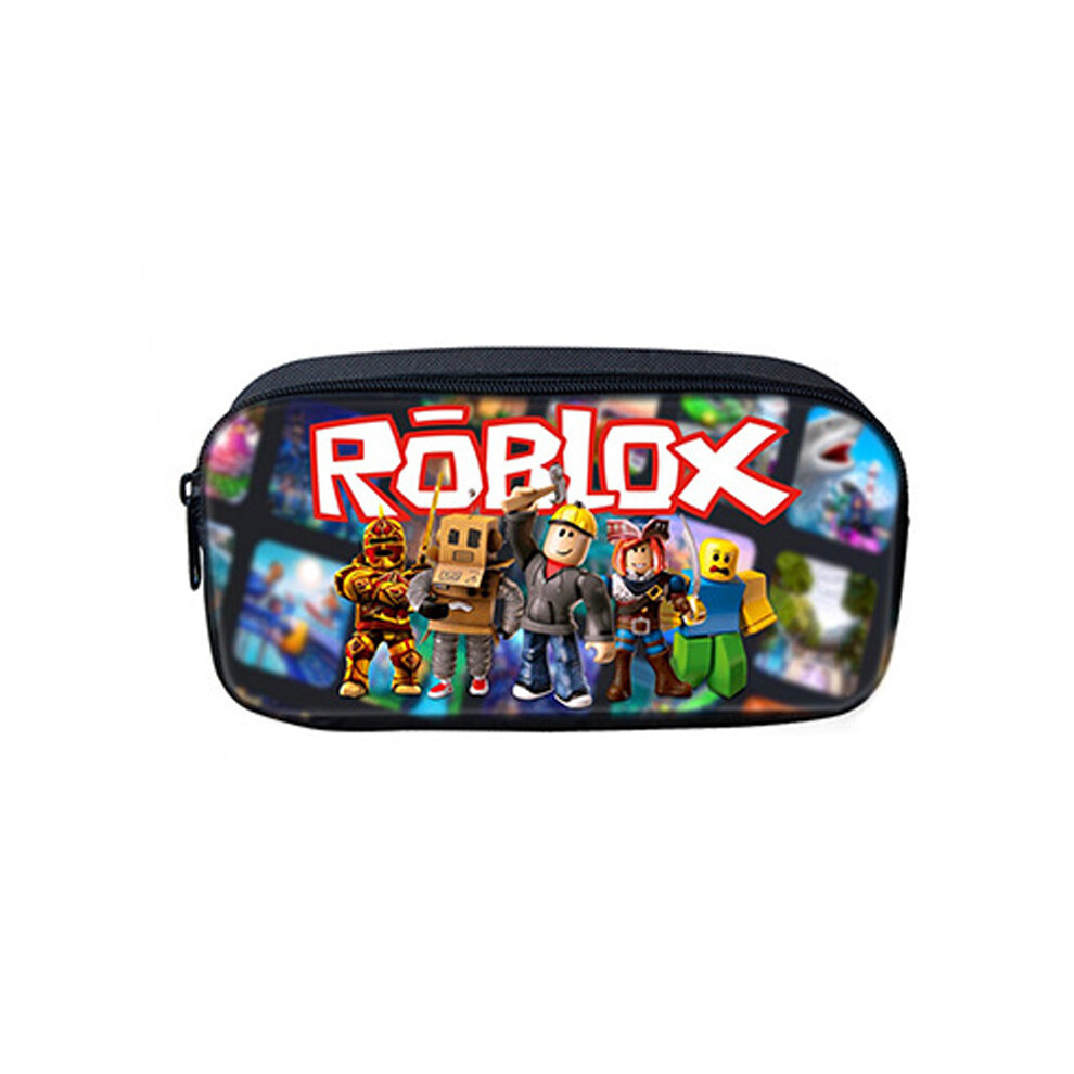 (PencilPouch-Puzzle) Roblox Backpack Lunch Bag Box Pencil Pouch Large Cpacity Schoolbag Kids Gifts