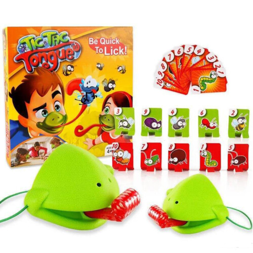 (Green) Tic Tac Tongue Quick Thinking Game Speed Skill Accuracy New