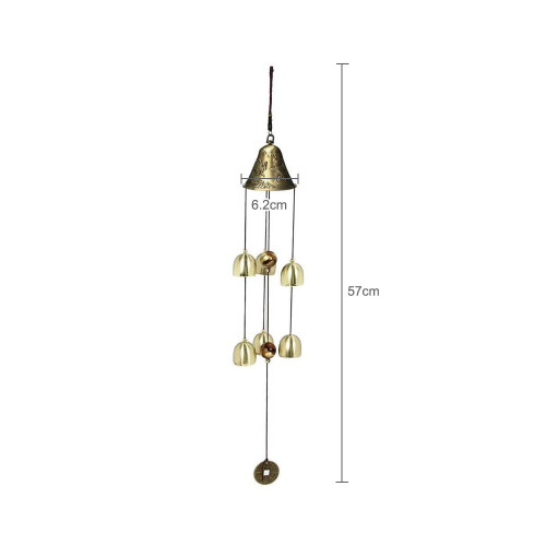 Wind Chimes Μεγάλα χάλκινα κουδούνια που κρέμονται Κήπος αυλή Home Decor Εξωτερική 1