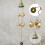 Wind Chimes Μεγάλα χάλκινα κουδούνια που κρέμονται Κήπος αυλή Home Decor Εξωτερική 12