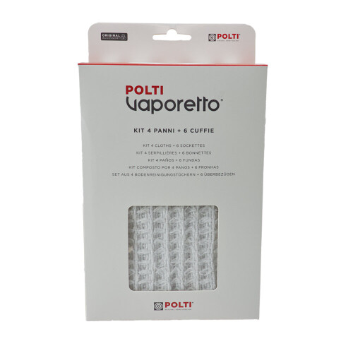 Polti Polti Handy Smart Large Cloths and Small Socketts - 4 Large Cloths + 6 Small Socketts (PAEU0217)