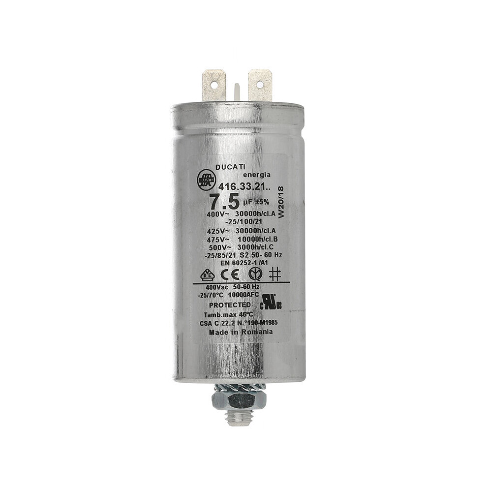 Hotpoint 7.5Uf Capacitor Indesit Creda Ariston Proline Tumble Dryer Genuine Part