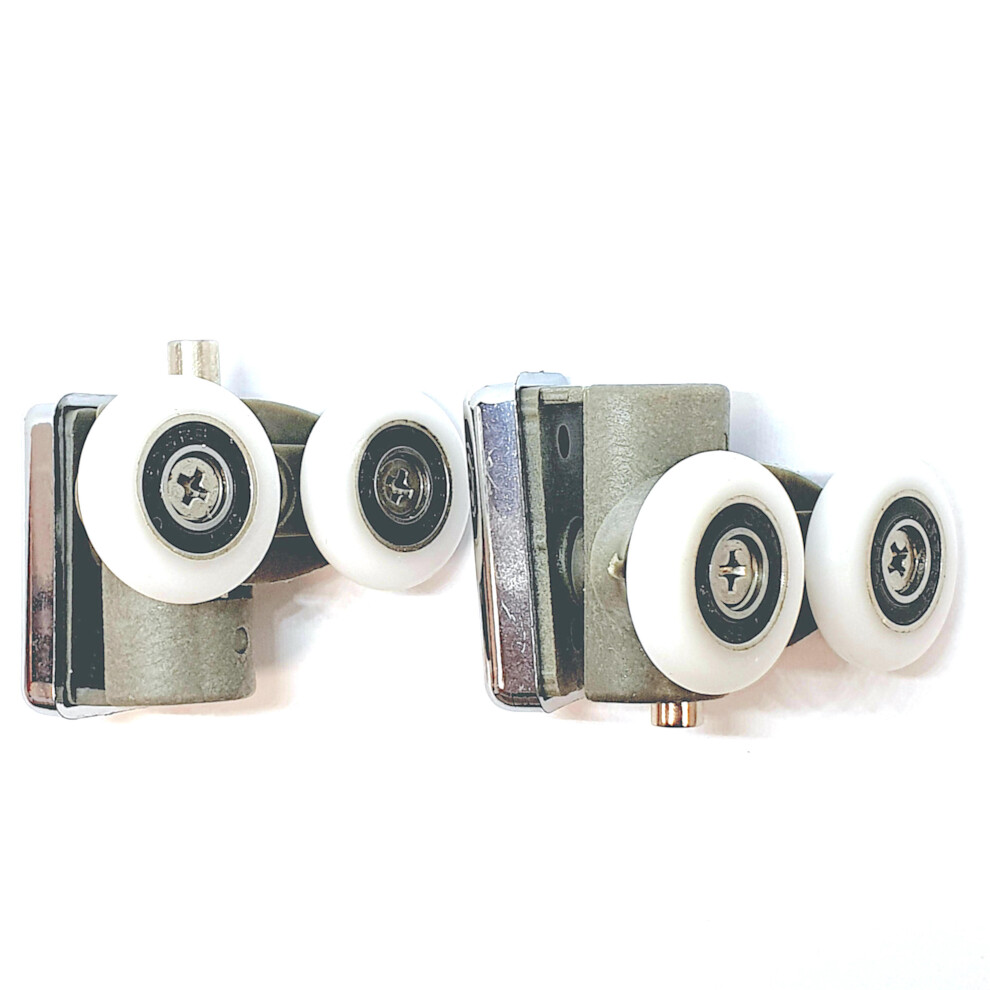 (20Mm) Set Of Top And Bottom Shower Door Rollers/Runners/Wheels 20Mm, 23Mm Or 25Mm Wheel Diameter K016 5060363617913