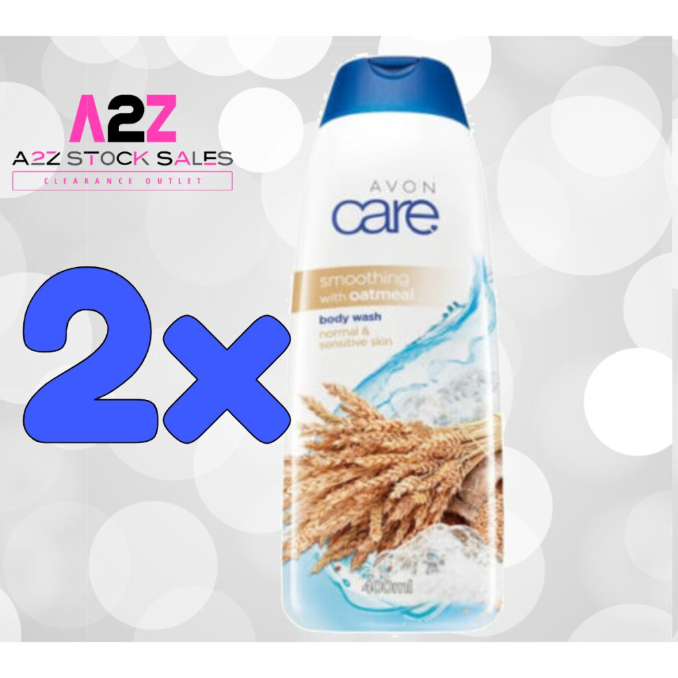 2 X Avon Care - Smoothing with Oatmeal - Body Wash - 400ml