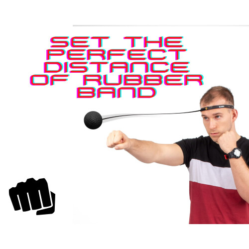 (Black) Boxing Reflex Headband, Improving Reaction Speed 2