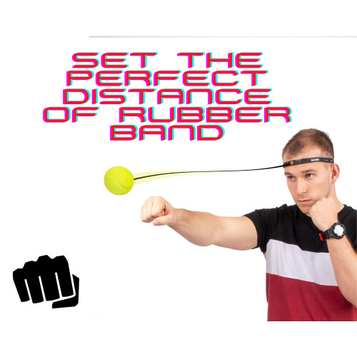 (Yellow) Boxing Reflex Headband, Improving Reaction Speed 2