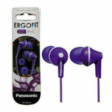 Panasonic Ergo-Fit Earbud Style Headphones Earphones RP-HJE125 Purple