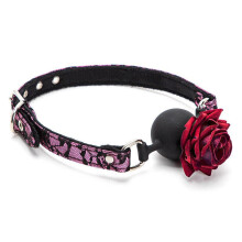 Red Rose Ball Gag (Pink)