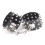 PU Leather Spiked Ankle & Wrist Cuffs (Black) 1