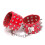 PU Leather Spiked Ankle & Wrist Cuffs (Red) 1