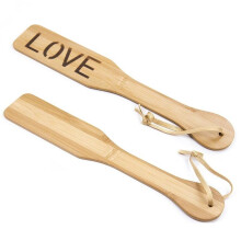 Natural Bamboo Spanking Paddle With Love