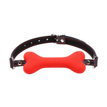 Dog Bone Ball Gag (Red)