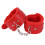 PU Leather Cushioned Wrist & Ankle Cuffs (Red) 1