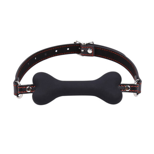 Dog Bone Ball Gag (Black)