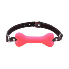 Dog Bone Ball Gag (Pink)