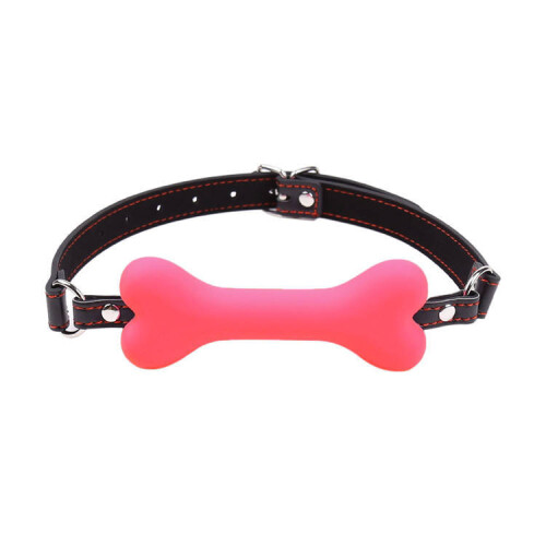 Dog Bone Ball Gag (Pink)