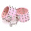 PU Leather Spiked Ankle & Wrist Cuffs (Pink) 1