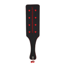 Leather Paddle with Hearts