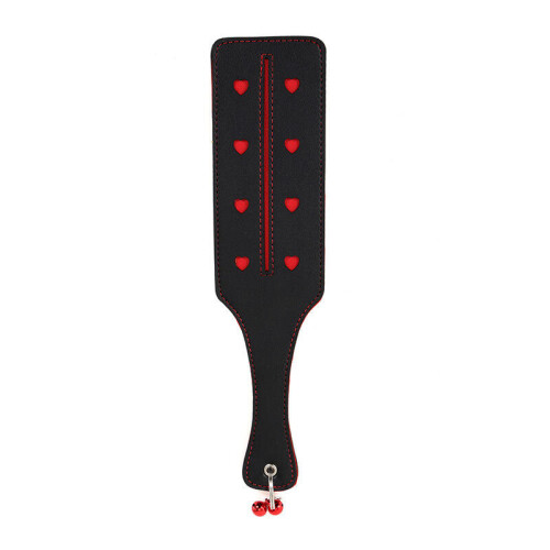 Leather Paddle with Hearts