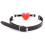 Heart Shaped Silicone Mouth Gag (Red) 4