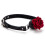 Red Rose Ball Gag (Black) 1