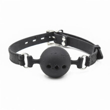 PU Leather Ball Gag (Black)