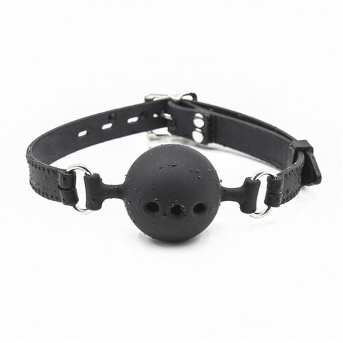 PU Leather Ball Gag (Black)