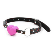Heart Shaped Mouth Gag (Pink)
