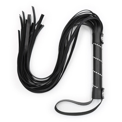 Cat O Nine Tails Whip (Black) 1