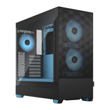 Fractal Design Pop Air Rgb Cyan Core Tg Gaming Gehäuse W / Klarglas Fenster Atx He FD-C-POR1A-02