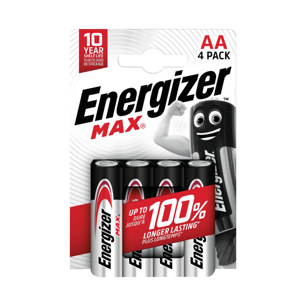 Energizer Max AA Battery Pack of 4  E303323700 ER43764