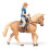 Papo - Figurine Cheval western et sa cavalière 2