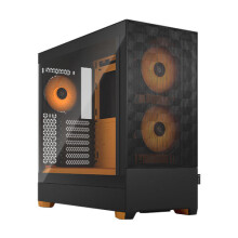 Fractal Design Pop Air Rgb Orange Core Tg Gaming Case W/ Clear Glass Window Atx FD-C-POR1A-05