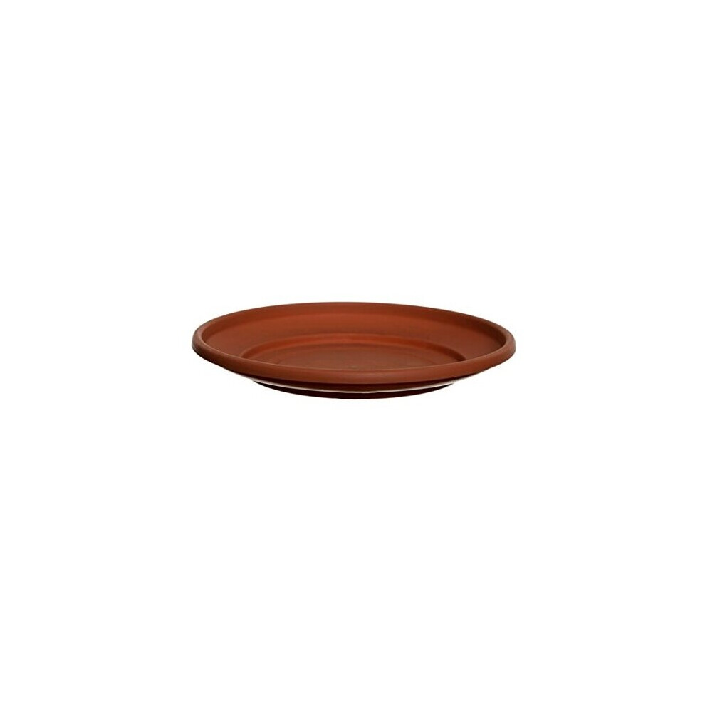 43cm Plant Pot Saucer Large Venetian Terracotta Colour Plastic Dish