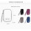 (Purple) Cable Organizer Bag Electronic Accessories Storage Case For Usb And Charger 2
