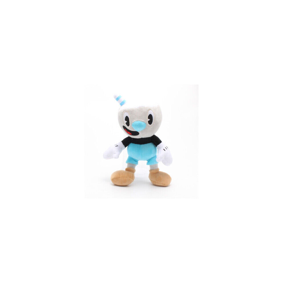 (Mugman) Cuphead Adventure Mugman Teacup Head Girl Plush Toy Doll Plushies
