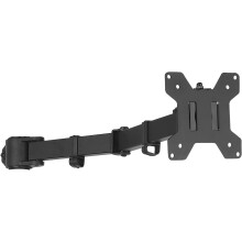 Wali Single Monitor Arm Fuldt justerbar stangmonteringsbeslag til Wali Monitor Montering System (001arm) Sort