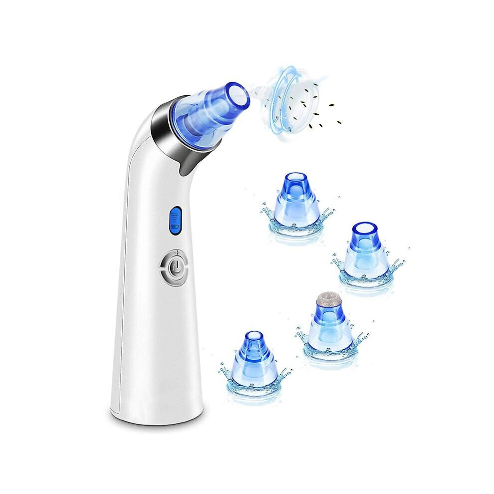 Blue (Blue) Blackhead Remover Facial Pore Cleanser Comedone Extractor With 4 Suction Heads